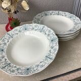 Assiettes terre de fer anglaises Ridgways XIX ème