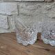 Ensemble de 4 verres à whisky en cristal taillé marque Cristal de Vannes