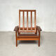 Pair of Danish teak armchairs and footrests, 1960