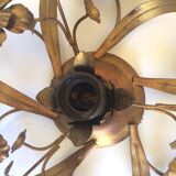Brass flower sconce