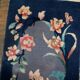 Handmade antique Art Deco Chinese rug 2' x 3.10' (61cm x 120cm) 1920s - 1B530