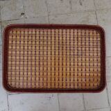 Woven rattan tray