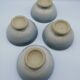 Four bowls in midnight blue sandstone