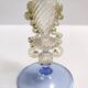 Light Blue Octagonal Murano Glass Goblet "Tipetto", Italy