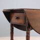 Antique walnut and poplar table, Italy, 18th century.