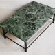 Marble and iron coffee table, 1950s
