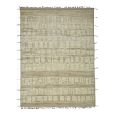Tapis rustique turc tissé à la main en laine beige 318 cm x 430 cm