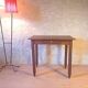 Table bureau ou table d’appoint art déco années 1930 vintage bois massif