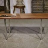 1960s designer coffee table in rosewood and ceramic