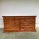 Rattan sideboard, Maugrion furniture design 1970