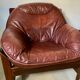 80's leather armchair