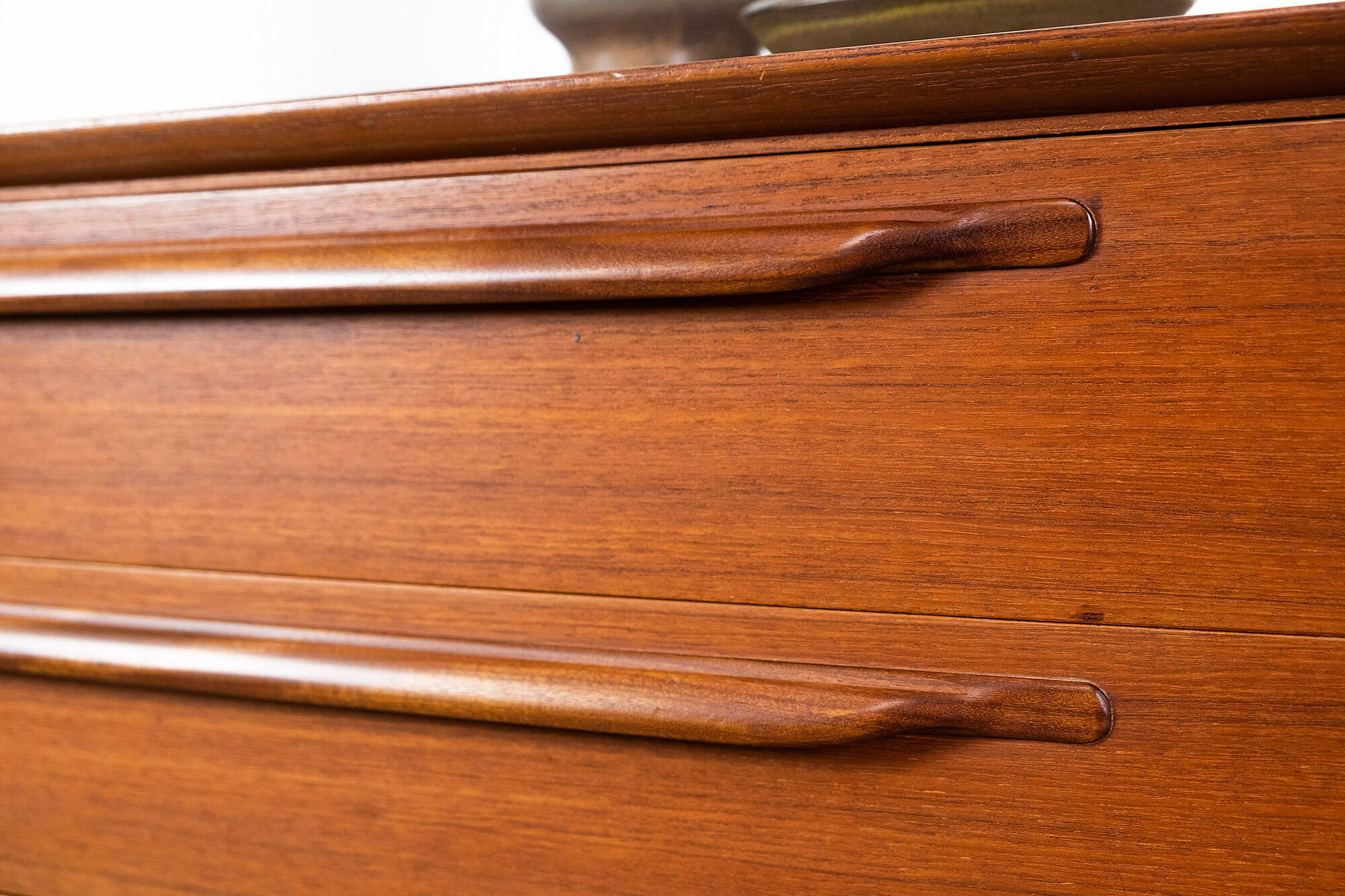 Sideboard in teak with drawers and 3 doors, 1960s