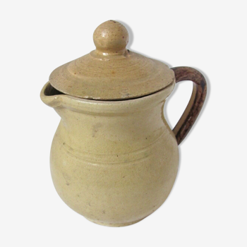 Pot à lait terre vernissée - XIXème