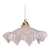 Vintage pink opaline lampshade pendant light