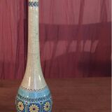 Longwy enamel vase
