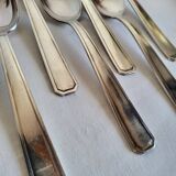 6 Silver-Plated Metal Table Spoons by DAM