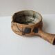 Ceramic fondue pot signed La colombe (Vallauris) 1970s