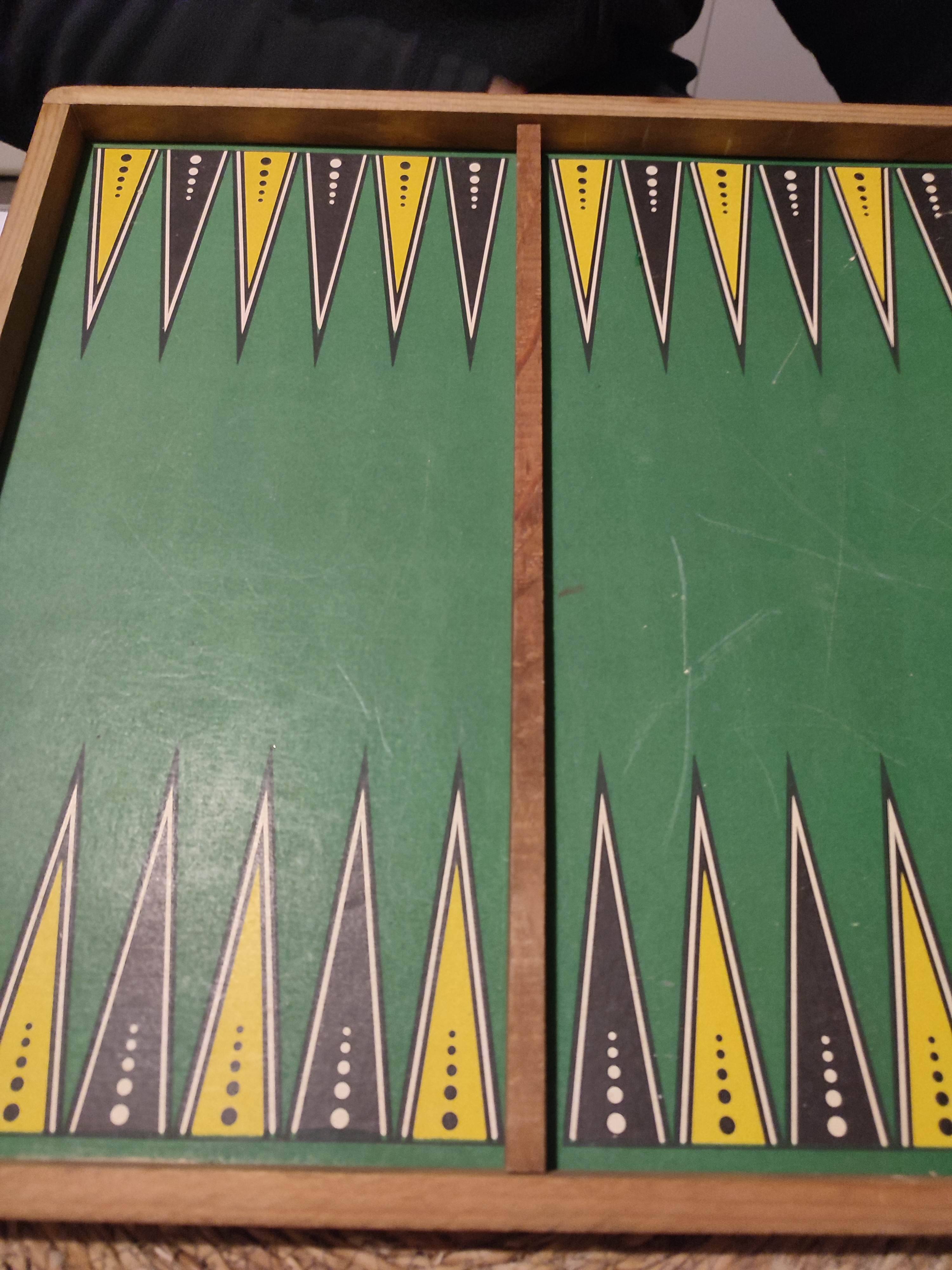 Antique Wooden Multi-Game Box - Ludo - Game of the Goose - Checkers