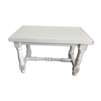 Table basse en chêne relookée