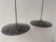 2 enamelled sheet metal suspensions