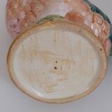 Vintage barbotine rooster pitcher