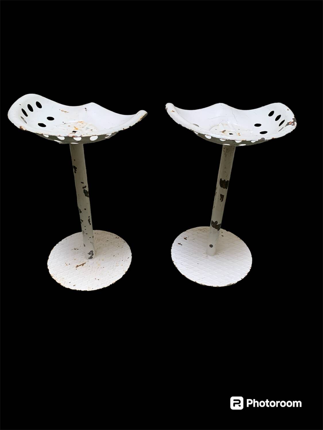 2 tabourets siège de tracteur