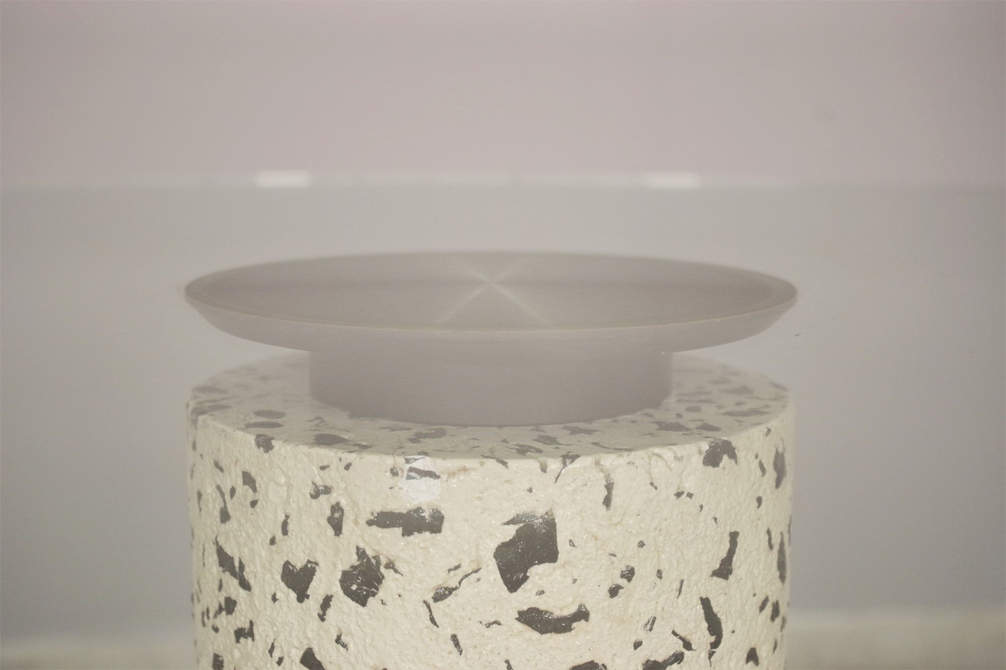 Round table with glass surface