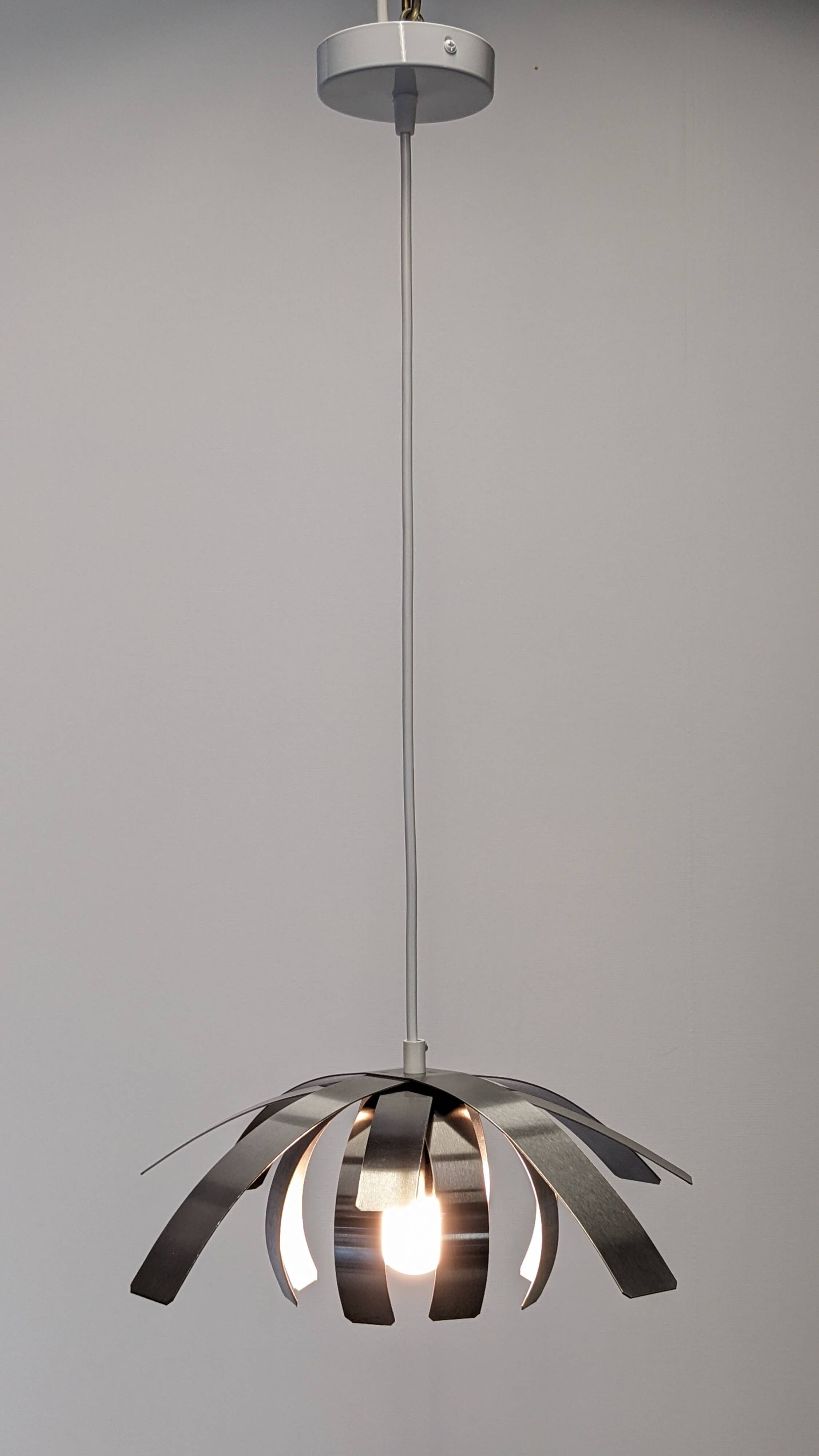 Space Age "Flower" pendant light by Jocelyne Trocmé for Oxar France circa 1970