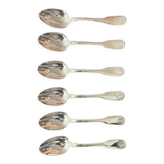 Christofle vendome shell 6 large spoons 20.5 cm new condition Ref CHVE20