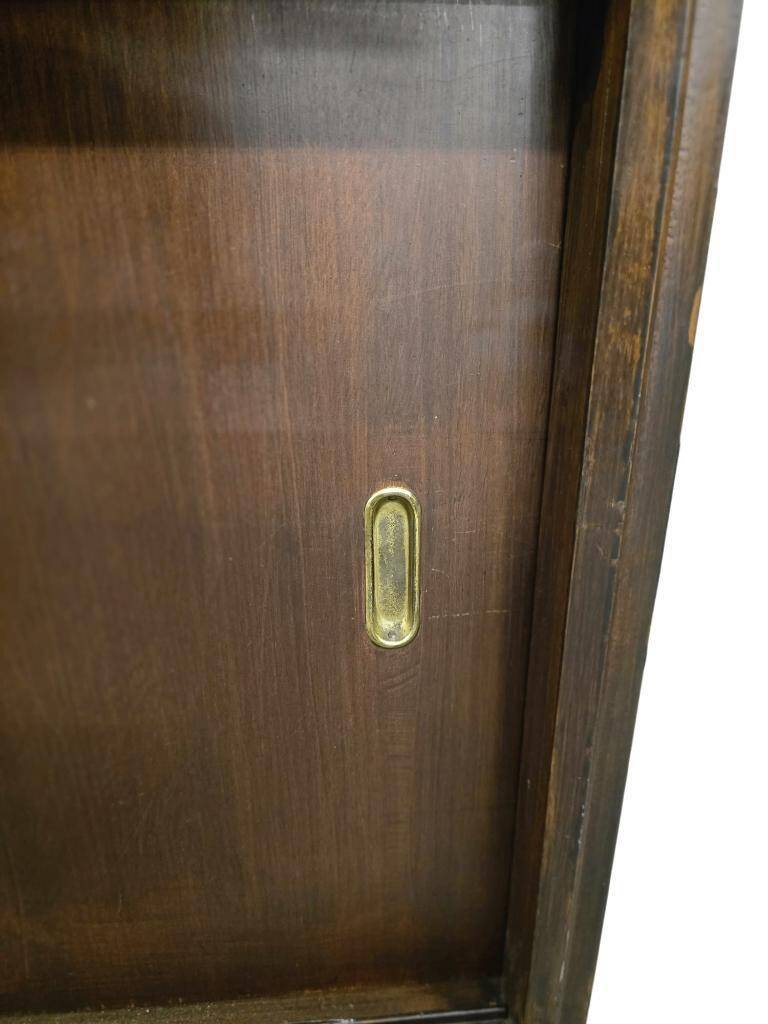 XL vintage wooden display cabinet / sideboard / wall cupboard