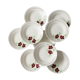 Set of 9 Salins hollow plates, Ninon pattern, French vintage, authentic, rare, countryside