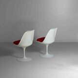 Magnifique ensemble de 5 chaises tulipes par Eero Saarinen pour Knoll International, années 1970