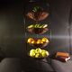 Metal and wicker display