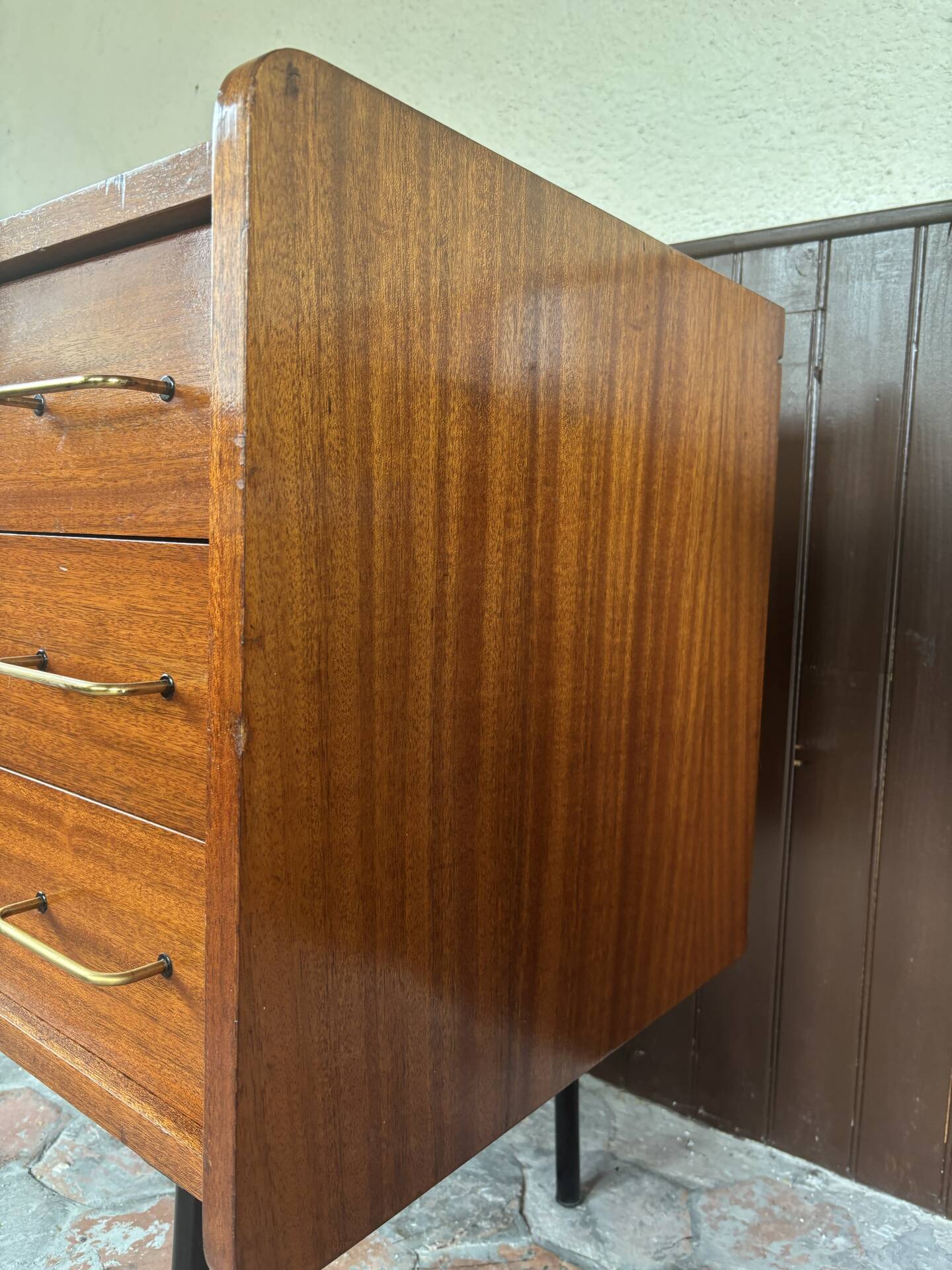Teak chest of drawers