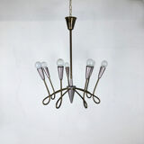 Hanging chandelier, italy 1950