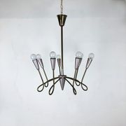 Hanging chandelier, italy 1950