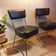 Série  de 4 chaises  Ronéo mobilier industriel  1950