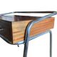 Bureau tubulaire chromé années 50-60