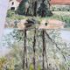 Oil painting on canvas by an artist from the Rhône.