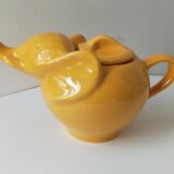 Orange-yellow elephant teapot
