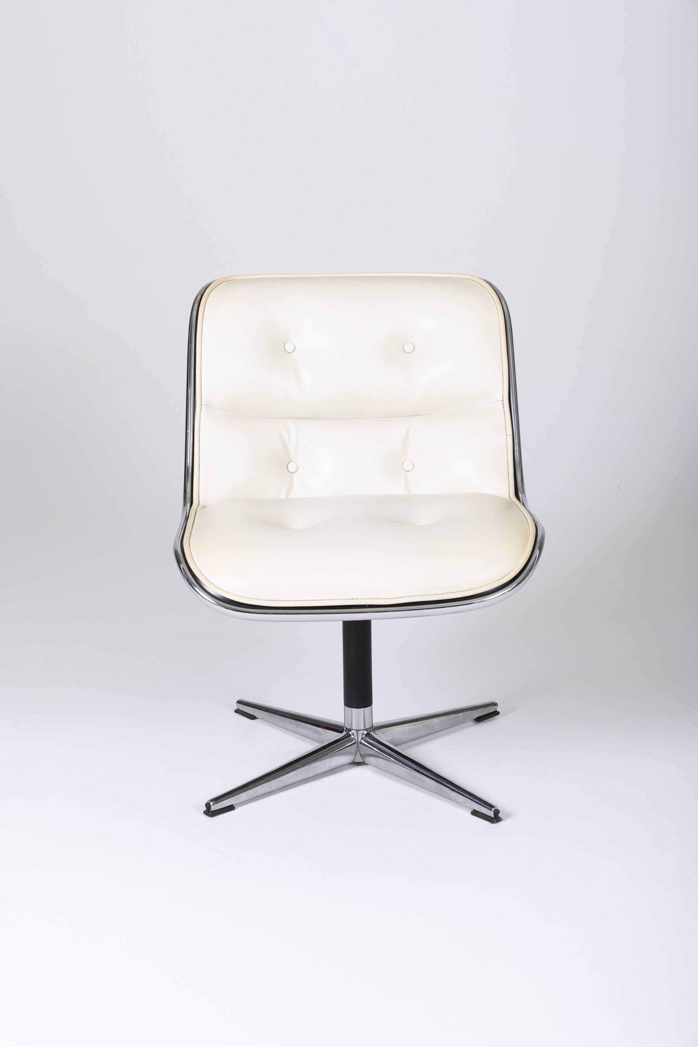 Charles Pollock leather armchair