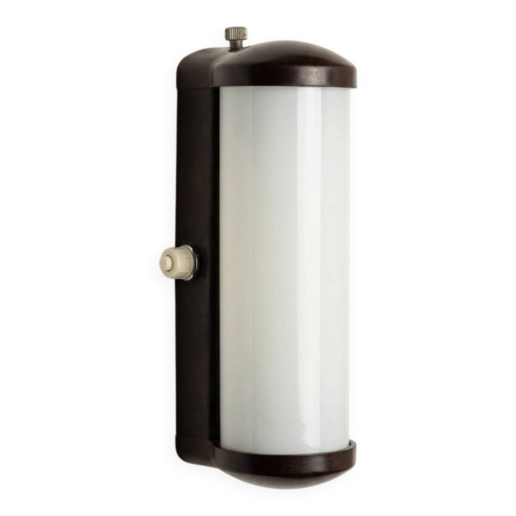 Vintage Bakelite and Opaline Wall Light Art Deco-Bauhaus