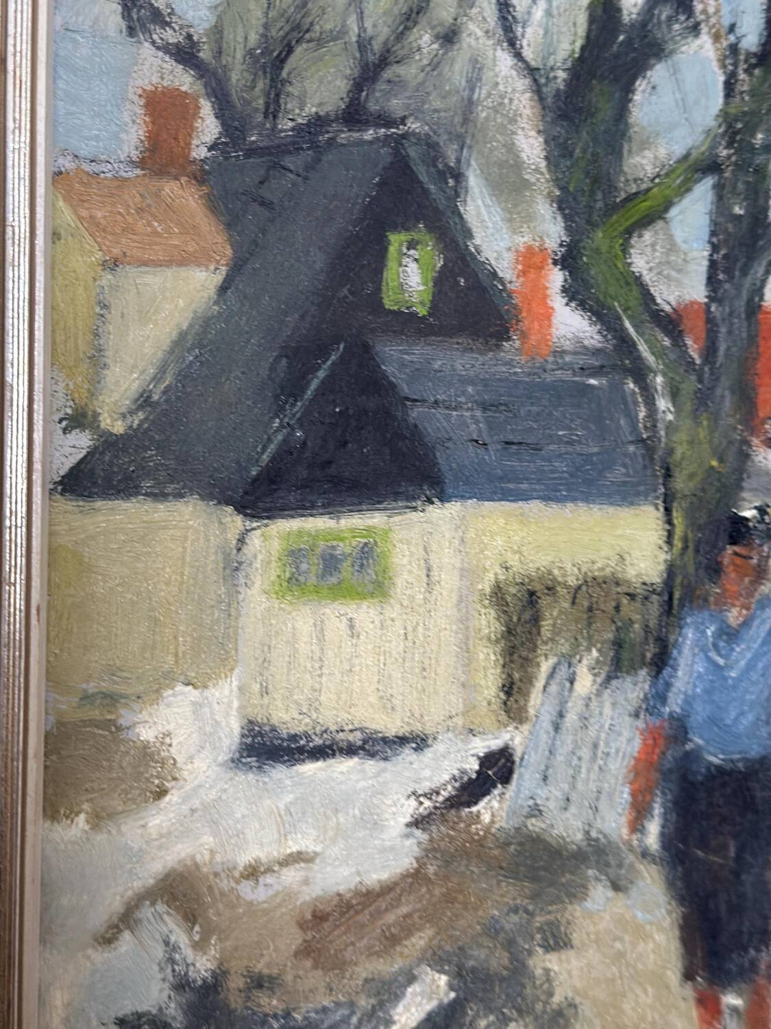 Swedish Oil on Panel – “Street ” by JOHN BÖRÉN