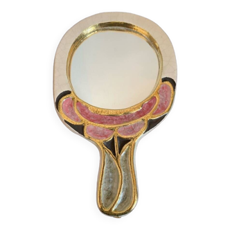 Glazed ceramic mirror by Mithé Espelt