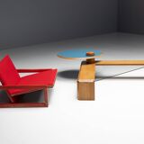 Memphis Geometric Coffee Table, Italy, 1980s