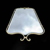 Gold Aluminum Beveled Wall Mirror - Modernism - 1950s