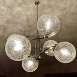 Suspension Vintage 70 Chrome Verre
