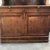 Buffet deux corps anglais en acajou