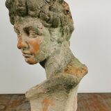 Antique 19th/20th century substantial terracotta Roman Michelangelo David Bust