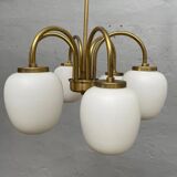 Danish Modernist 6 Arm Chandelier by LYFA